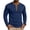 Blue, variant on Henley Shirts for Men Long Sleeve Ribbed Knit Casual Tees with Contrast Button Placket Slim Fit Pullover Tops Basic Lightweight T-Shirts for Fall Everyday Lounge