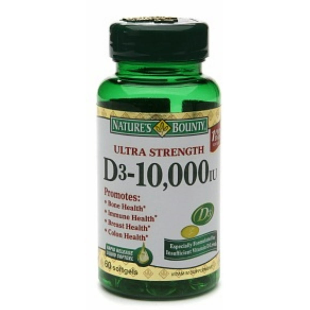 Nature's Bounty D310,000 IU Softgels Ultra Strength 60 ea (Pack of 3