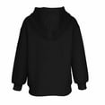 thumbnail image 5 of AINIYS Girls Half Zip Hoodies Pullover Solid Color Long Sleeve Casual Fall Winter Tops with Pockets Black 5 Years, 5 of 8
