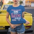 thumbnail image 2 of Queens Are Born in June 12 T-Shirt, Funny Birthday Shirt for Women, Perfect Gift for June Birthday, 2 of 4