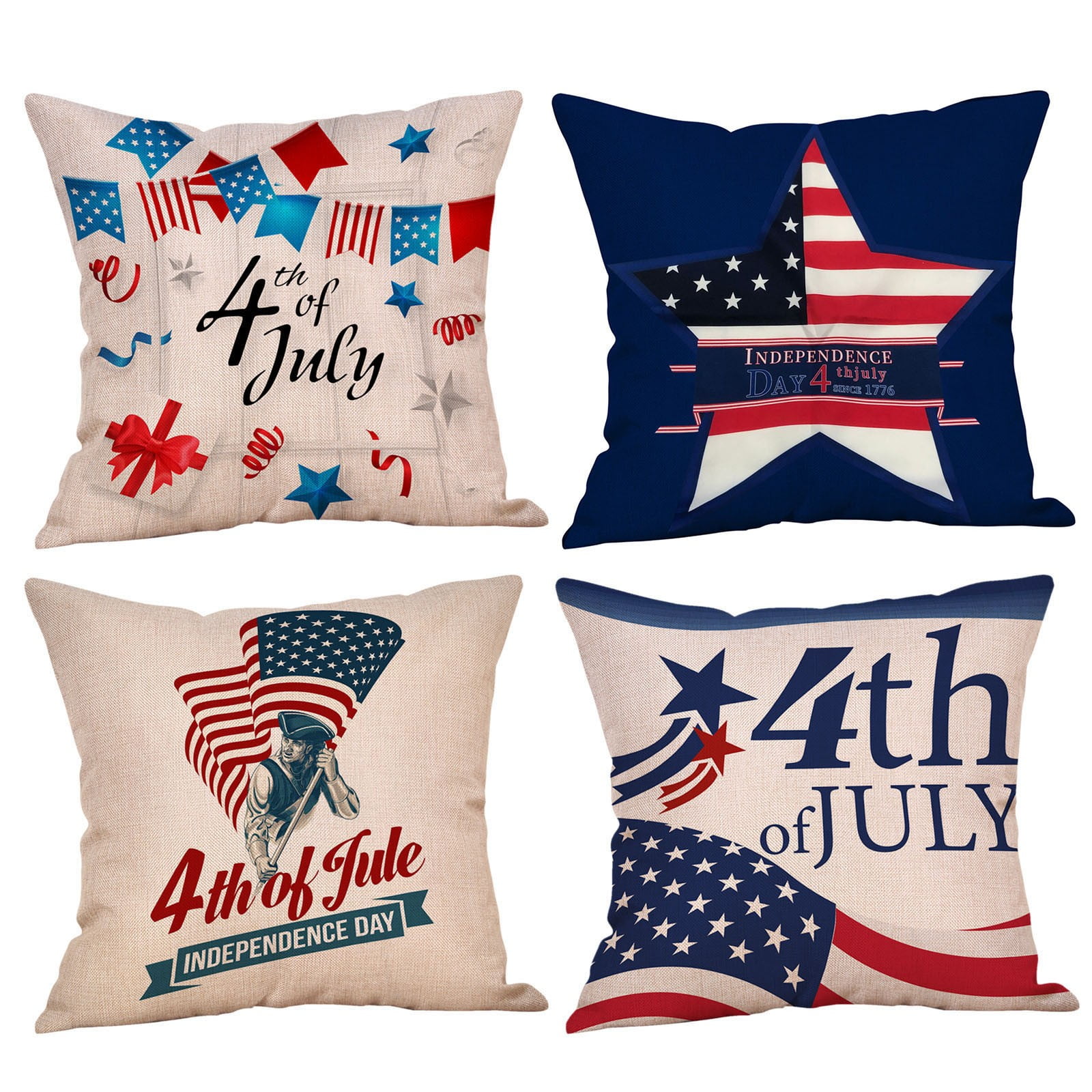 Pxiakgy America Flag Patriotic Pillows Gnomes Indepe 4 And Stripes Memorial Covers Of Throw