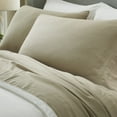 thumbnail image 4 of Superior Chloe 100% Cotton Percale Linen Texture Bed Sheet Set, King, Beige, 4 of 12
