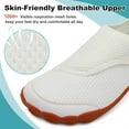 thumbnail image 3 of Leisfit Women Men Wide Diabetic Barefoot Shoes Adjustable Walking Sneakers, 3 of 7