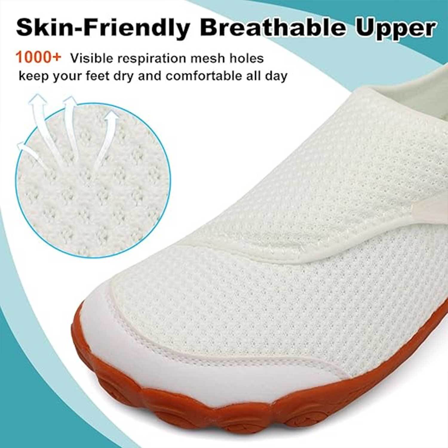 Leisfit Unisex Wide Walking Shoes, Slip-On photo 2