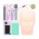 thumbnail image 2 of False Eyelash Extension Training Kit Mannequin Head Grafting Eyelashes Practice Tools Kit, 2 of 5