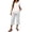 46#Gray, variant on Summer Outfits Two Piece Sets for Women Capri Set Casual Summer Wide Leg Crop Pants and Top Matching Suits Light Gray L