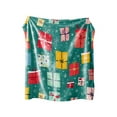 thumbnail image 2 of Large Christmas Flannel Blanket Extra Soft Plush Throw for Bed Couch Decor Holiday Season Gift 51x39 Inches Cozy Warmth, 2 of 5