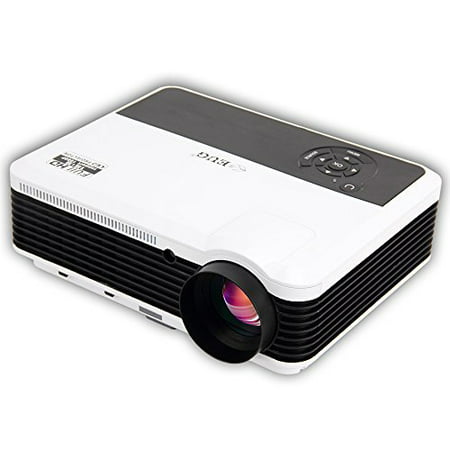 EUG Full HD 3D Ready HDMI LED Video Projector 1080p For Home Theater Games Office School With HDMI VGA USB AV UC Port