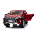 thumbnail image 4 of VOLTZ TOYS 12V Ride On Kids Electric Vehicle Lexus LX570 with Remote Control, Sound System, Openable Doors, LED Lighting, and Leather Seat(Black), 4 of 10