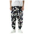 thumbnail image 1 of WEAIXIMIUNG Pantalon Cargo Homme Rétro Poche Ample et Lin Pantalon Décontracté Harlan, 1 of 9