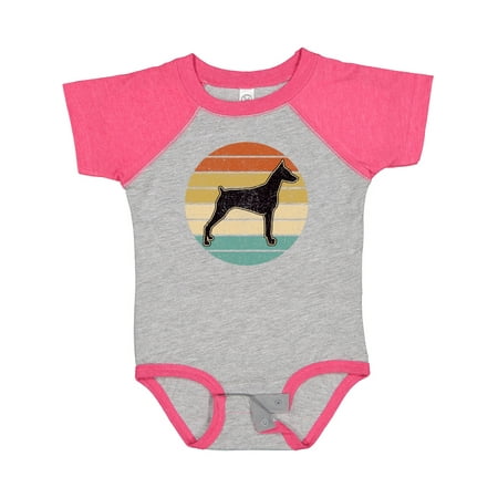 

Inktastic Doberman Dog Retro Sunset Boys or Girls Baby Bodysuit