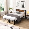 thumbnail image 2 of Black King Size Metal Bed | Sturdy System, Comfortable, Storage Under Frame, Fits All Mattresses, 2 of 2