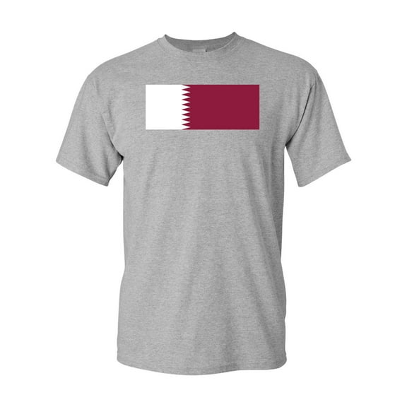 Qatar Country Flag Adult DT T-Shirt Tee