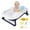 Blue+Net, variant on PUEDO Foldable Baby Bathtub, Portable Travel Newborn Infant Toddler Bath Tub with Thermometer & Toys, Blue