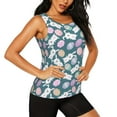 thumbnail image 2 of Gaeub Cute Rabbit Easter Women's Workout Tank Tops Lightweight Sleeveless Shirts for Women for Athletic Running Tennis Yoga -, 2 of 9