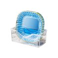 thumbnail image 2 of Kugisaki 4 PCS Plastic Serving Trays With Base For Party Dinner Plates Dishwasher Plastic Plates Reusable Lightweight Plates For Kitchen Or Camping on Clearance, 2 of 9