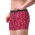 thumbnail image 2 of JUNZAN Pink Glitter Mens Underwear Boxer Briefs for Men’s -Small, 2 of 5