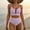 Purple, variant on EchfiProm Bathing Suits for Women High Waisted Swimwear Two Piece Green Beach Bikini Ladies Swimsuits