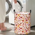 thumbnail image 6 of KLL Fall 70s Groovy Hippie Waterproof Foldable Laundry Hamper Bucket with Handles for Storage Bin,Kids Room,Home Organizer (Medium ), 6 of 7