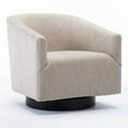 thumbnail image 2 of Comfort Pointe Geneva Goldenrod Wood Base Swivel Chair, 2 of 11