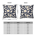 thumbnail image 2 of Yiaed Daisy Floral Print Pillow Covers Super Soft Decorative Square Throw Pillow Covers Case Cushion Covers for Sofa Couch Bedroom Car Decor（No pillow core）-12"x12", 2 of 7