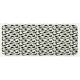 thumbnail image 1 of Cat Kitchen Mat, Funny House Pet Silhouettes with Various Poses Cartoon Style Abstract Animal Doodles, Plush Decorative Kitchen Mat with Non Slip Backing, 47" X 19", Beige Black, by Ambesonne, 1 of 1
