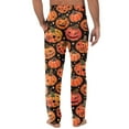 thumbnail image 5 of Dwralegc Halloween Pajama Mens Sweatpants Big and Tall Lightweight Joggers Halloween Print Wide-Leg Casual Pants Elastic Waist Drawstring Trousers with Pocket Saffron 2XL, 5 of 8