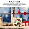 thumbnail image 4 of Casa De Navidad Tablón De Madera Letreros Decorativos Respetuoso Con El Medio Ambiente Muñeco De Nieve Arte De La Pared Decoración Fácil De Instalar De Pared Colgante De Alta Durable Minnieouse HA026351-01, 4 of 7