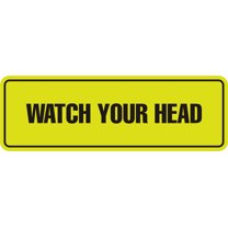 Standard Watch Your Head Sign(Yellow / Black) - Medium