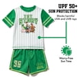 thumbnail image 7 of Disney Toy Story Little Boys' Swimwear 2-Piece Rash Guard and Swim Trunks Set Grey Green, 7 of 7