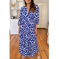 thumbnail image 4 of Redhotype Elegant Blue Geom Maxi Dress | Women's Fashion Treasure, 4 of 8