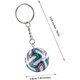 thumbnail image 3 of Yanonmyfd  Geometric Soccer Ball Keychain, Black and Silver Football World Cup Key Chain Pendant, Sports Ball Key Chain,D_qvws, 3 of 19