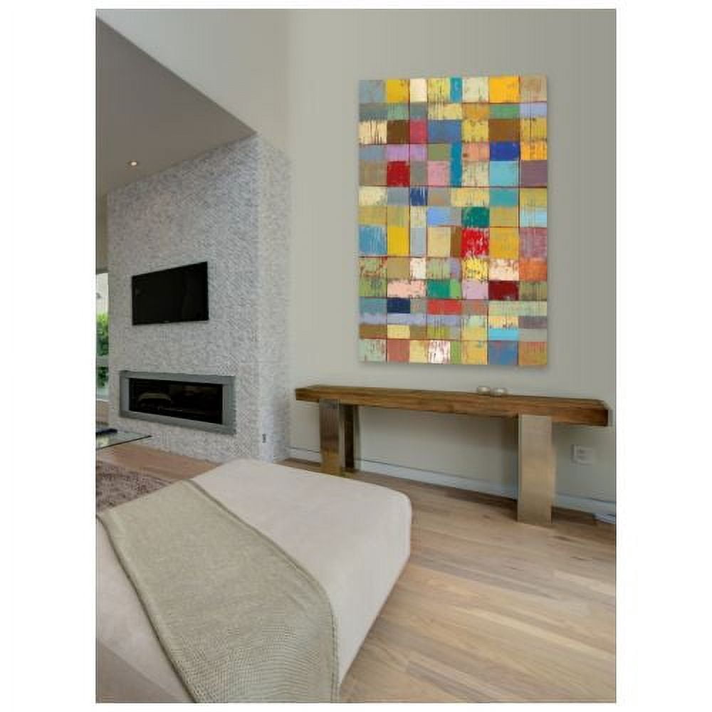 "Color Pattern II" Painting Print on Wrapped Canvas
