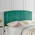 thumbnail image 2 of Headboard, Twin Size, Velvet, Teal Blue, Modern Contemporary Urban Design, Bedroom Master Guest Suite, 2 of 10