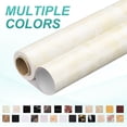 thumbnail image 3 of Uxcell Wood Grain Wallpaper Border 5" x 16.4ft Textured Frame Sticker, White Jade, 3 of 7
