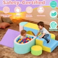 thumbnail image 3 of Juguetes de escalada para niños pequeños JUOIFIP, bloques de espuma de 6 piezas con piscina de pelotas, 3 of 8
