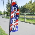 thumbnail image 3 of In the Breeze 4550 — 4' Heavy Duty Open Stars & Stripes Double Sided Feather Banner — Flag for Businesses and Events, 3 of 3