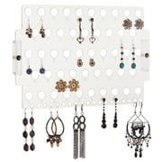 Wall Mount Stud Earring Holder Hanging Jewelry Organizer Rack Closet Storage, Earring Angel Clear Acrylic