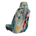 thumbnail image 2 of Wukai Colorful Graffiti Cow Full Set Car Seat Covers with Soft Padding Universal Auto Front Seats Protector and Cushion Mat, 2 of 5