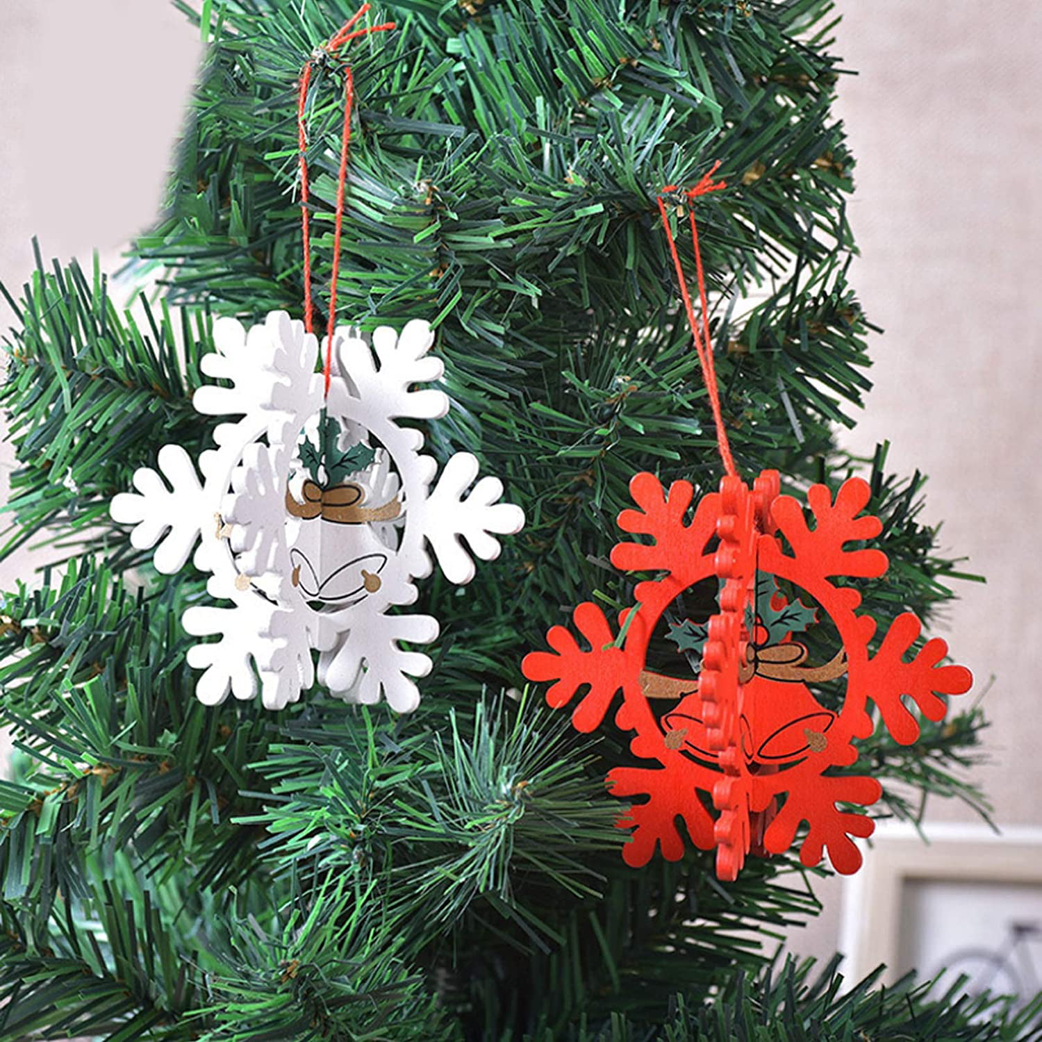 3D Christmas Tree Decoration Pendant DEK schmuckAnhänger Dek data-mtsrclang=en-US href=# onclick=return false; 							show original title Details about   8 Piece Small Pendant Wood Christmas 