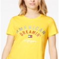 thumbnail image 2 of Tommy Hilfiger Women's Sport Logo Crewneck Top Yellow Size XL, 2 of 3