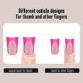 thumbnail image 4 of Nail Tips NOVO OVO French Tip Short Duck Press on 240 unidades, 4 of 8