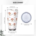 thumbnail image 4 of Salouo Corgi With Santa Claus Hat Print 20oz Tumbler with Lid,Stainless Steel Vacuum Insulated Tumbler Durable Insulated Coffee Mug Thermal Cup with Splash Proof Sliding Lid-Straw Three-piece Set, 4 of 8