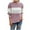Pink, variant on Herrnalise Women's Knitted Crop Tops Fashion Long Sleeves Round Neck Color Matching Loose Tops Blouse Knitted Sweater Pullover Jumper Sweaters