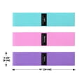 thumbnail image 2 of Muka 3 Pcs Resistance Bands Fabric Stretch Bands for Working Out, Elastic Band Loops for Booty Legs Thigh Glute Exercise (Gray), 2 of 6