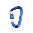 thumbnail image 1 of Yuarrent Mosquetón al aire libre anillo en D montañismo mosquetón hebilla de aluminio reutilizable de emergencia llavero equipo negro Ropa Deportiva, Zapatos Azul oscuro Yuarrent OD020396-02, 1 of 6