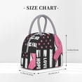 thumbnail image 2 of Lukts Ribbon Breast Cancer Awareness for Large Portable Insulated Lunch Bag, Waterproof and Oil-proof Picnic Bag, Suitable for Students and Office Workers, 2 of 6