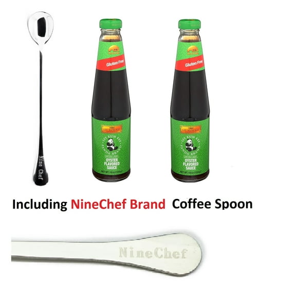 NineChef Bundle - Lee Kum Kee Panda Brand GLUTEN FREE Oyster Sauce 18oz Pack of 2 1 NineChef Brand ChopStick