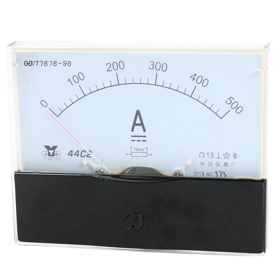 Unique Bargains Analog Panel Ammeter Gauge DC 0 - 500A Measuring Range 1.5 Accuracy 44C2