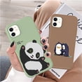 thumbnail image 2 of Funda de teléfono de animales bonitos para iPhone 11 12 13 Pro Max X XS XR 7 8 6 Plus SE 2020 dibujos animados gatos perro Panda funda de silicona suave regalo Deng Xun unisex, 2 of 2